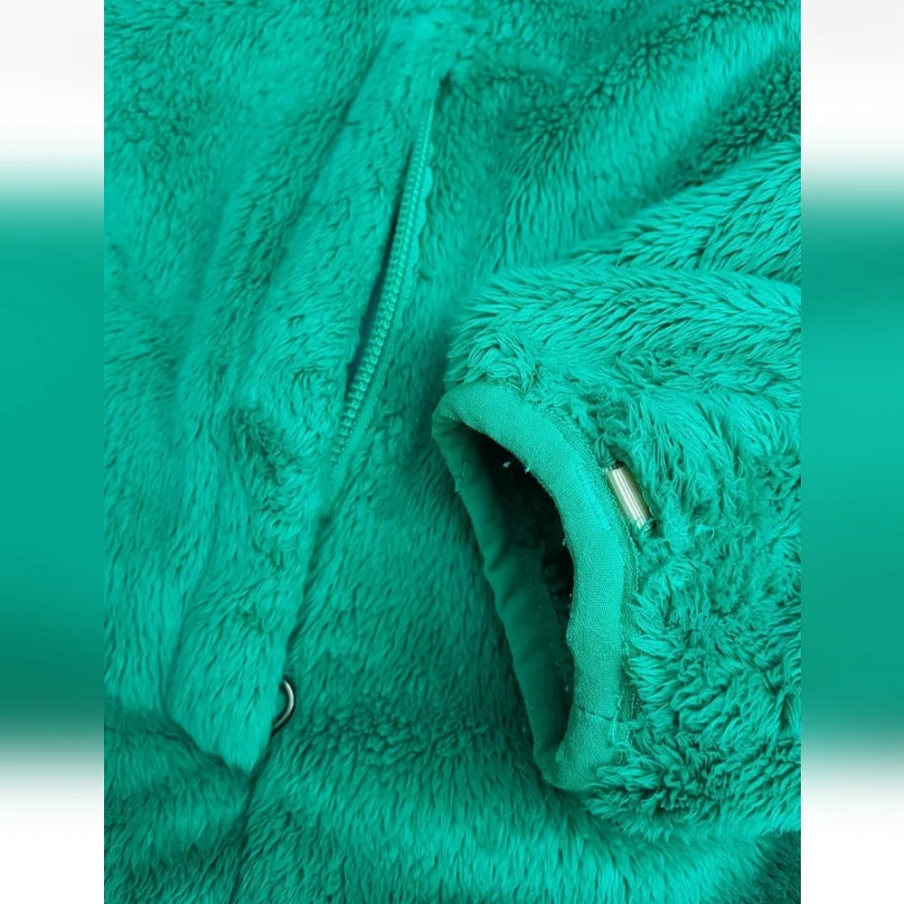 THE NORTH FACE Osito 1 Fleece Full Zip Jacket OSCAR GREEN Women Sz Small - Picture 9 of 11